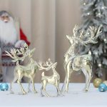 1pc, Wrought Iron Elk Ornament, Very Suitable For Home Decoration, Under The Christmas Tree, Front Desk, Window Display, Desktop, Shopping Mall And Other Decorations