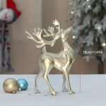 1pc, Wrought Iron Elk Ornament, Very Suitable For Home Decoration, Under The Christmas Tree, Front Desk, Window Display, Desktop, Shopping Mall And Other Decorations - Image 3