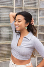 Magnolia Hoops - Sage - Image 5