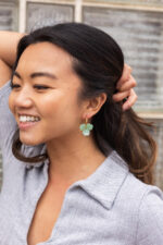 Magnolia Hoops - Sage - Image 4