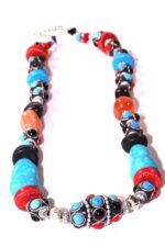 Eastern Flare Resin Beads & Charms Necklace - Image 2