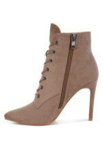 Agmati Lace Up Stiletto Boots - Image 6