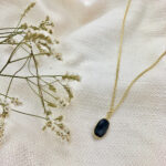 Black Quartz Pendant Necklace - Image 2