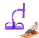 Portable Fitness Resistance Band with Pedal - Image 4