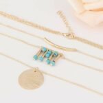 Turquoise Multilayer Necklace - Image 4