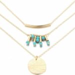Turquoise Multilayer Necklace - Image 2