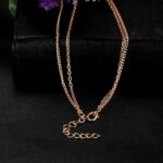 Marble Chevron Double Layer Necklace - Image 4