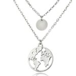 World Map Necklace - Image 2