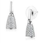 3W1245 - Rhodium Brass Jewelry Sets with AAA Grade CZ  in Clear - Image 3