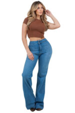 Harley Wide Leg Med Blue- Inseam 32