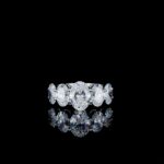 8.5ct Lab Diamond Ring | Oval Five Stone | IGI Certified VS+ DEF | 10K - Image 3