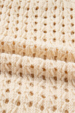 Hollowed Knit Zip Up Sweater Cardigan - Image 9