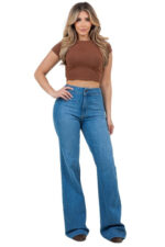 Harley Wide Leg Med Blue- Inseam 32 - Image 2