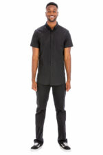 SIGNATURE SHORT SLEEVE BUTTON DOWN SHIRT M3514 - Image 3