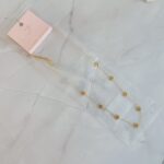 Dainty Golden Bead Flower Necklace - Image 4