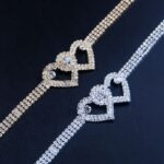 Double Heart Anklet Bracelet for Women Beach Ankles Jewelry - Image 3