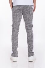 Print Track Pants with Side Stripe Streetwear Pants Skinny Fit TP0561 - Image 3