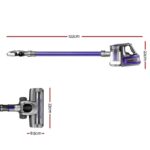 Devanti Handheld Vacuum Cleaner Stick Cordless Car Vacuum 2-Speed HEPA - Image 2