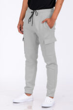 Cotton Blend Cargo Joggers J114