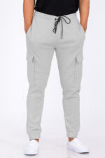 Cotton Blend Cargo Joggers J114 - Image 2