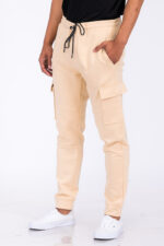 Cotton Blend Cargo Joggers J114