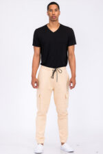 Cotton Blend Cargo Joggers J114 - Image 4
