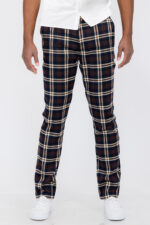 Plaid Slim Fit Trouser Pants SR003 - Image 2