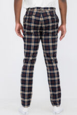 Plaid Slim Fit Trouser Pants SR003 - Image 3