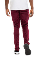 SIMPLE TRACK PANTS- BURGUNDY P201 - Image 4