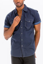 Outline Stitch Two Pocket Shirt MWSAN92225