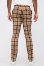 Plaid Slim Fit Trouser Pants SR005 - Image 3