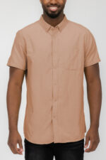 SIGNATURE SHORT SLEEVE BUTTON DOWN SHIRT M3514