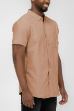 SIGNATURE SHORT SLEEVE BUTTON DOWN SHIRT M3514 - Image 2