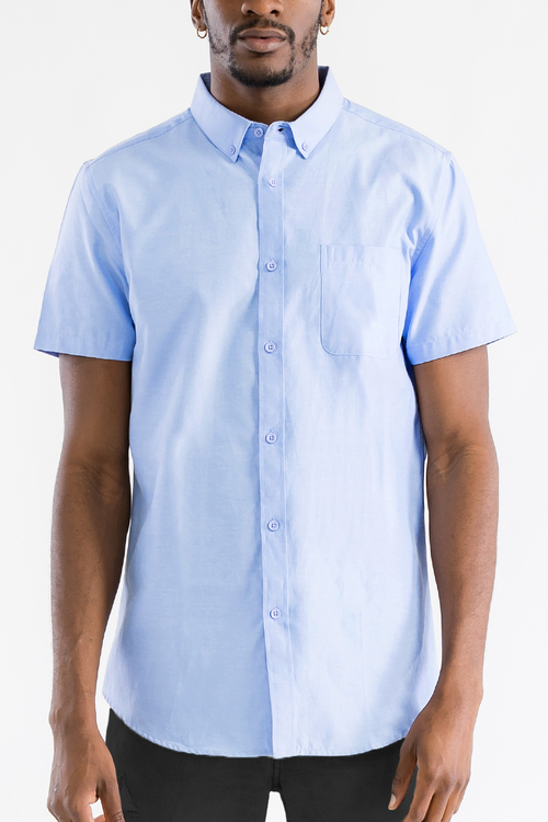 data-161.jpg SIGNATURE SHORT SLEEVE BUTTON DOWN SHIRT M3514 - Image 1