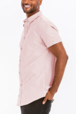 SIGNATURE SHORT SLEEVE BUTTON DOWN SHIRT M3514 - Image 2