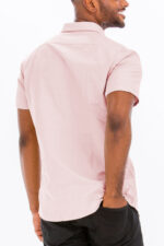 SIGNATURE SHORT SLEEVE BUTTON DOWN SHIRT M3514 - Image 3