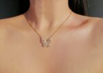 24K Butterfly Pendant Necklace - Image 3