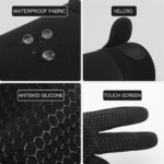 Thermal Gloves Winter Cycling Gloves With Wrist Support Touch Screen - Image 6
