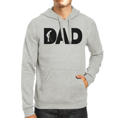 ehd023hg__1_092cd537-f239-4c03-a878-efa8e8074325.jpg Dad Golf Unisex Grey Hoodie Funny Design Hoodie - Image 1