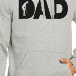 Dad Golf Unisex Grey Hoodie Funny Design Hoodie - Image 2