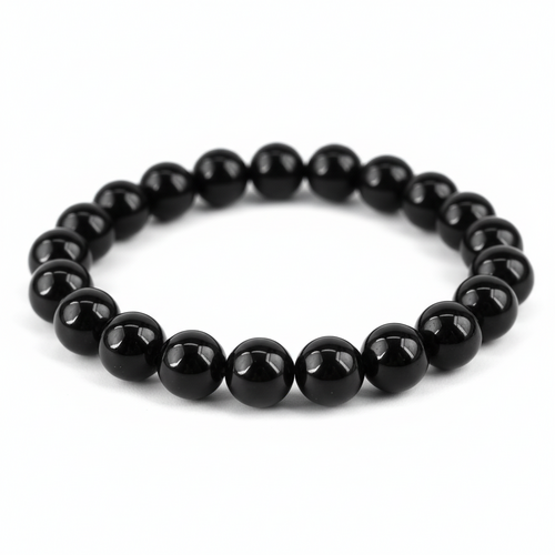 getpubthumb-62.png Black Bead Bracelet – Unisex Elastic Spiritual Jewelry - Image 1