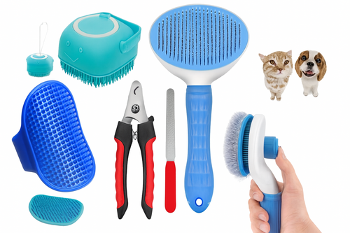 getpubthumb-9.png 7-in-1 Pet Grooming Kit – Self-Cleaning Slicker Brush, Bath Scrubber & - Image 1