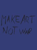 Make Art Not War HOODIE BLUE - Image 2