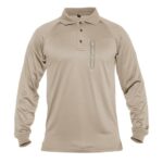 Long Sleeve Polo Shirts Mens Tactical Military Golf Polo Tee Shirts - Image 8