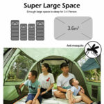 Large Capacity 4 to 5 Persons Automatic Pop Up Camping Tent - Image 3