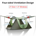 Large Capacity 4 to 5 Persons Automatic Pop Up Camping Tent - Image 5