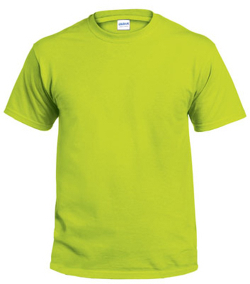 trval17819.jpg Gildan G2000GREEN-XL Adult Short Sleeve Non-Pocket Tee Shirt- Safety G - Image 1