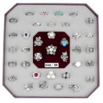 VK-015-SIZE6 - Assorted Brass Ring with Assorted  in Assorted - Image 2