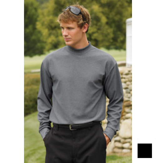 wps5328.jpg Jonathan Corey JC00401BK00008 LONG SLEEVE PERFORMANCE MOCK T 401 BLACK - Image 1